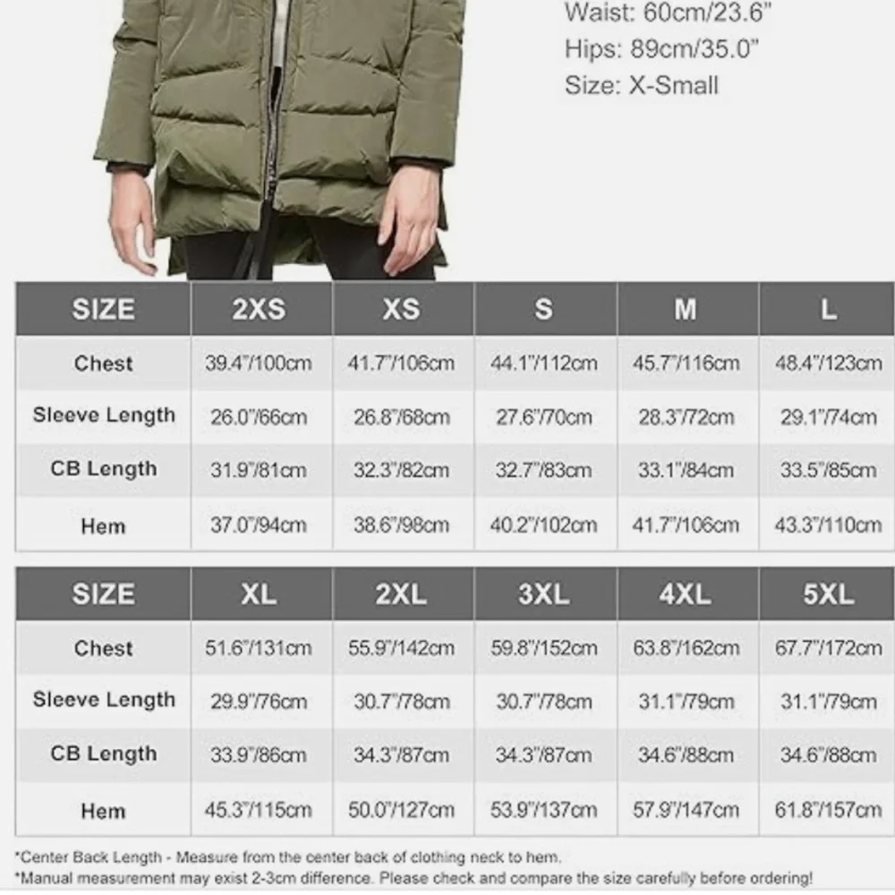 OROLAY THICKENED DOWN PUFFER COAT SIZE SMALL  NEW - Picture 13 of 16